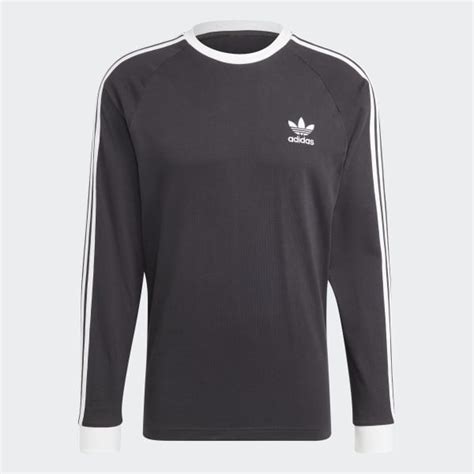 adidas herren 3-streifen longsleeve black xl|adidas Originals Men's Adicolor 3.